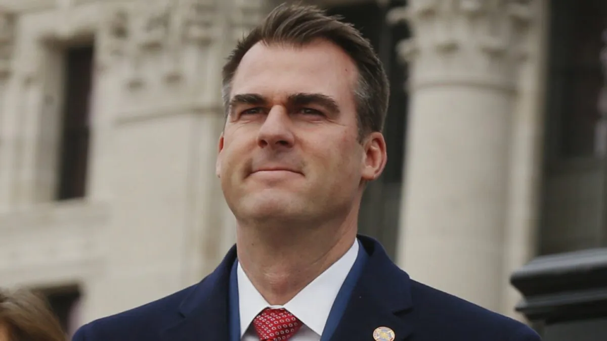A file image of Oklahoma Gov. Kevin Stitt during an inauguration ceremony in Oklahoma City on Jan. 14, 2019. (Sue Ogrocki/AP Photo)
