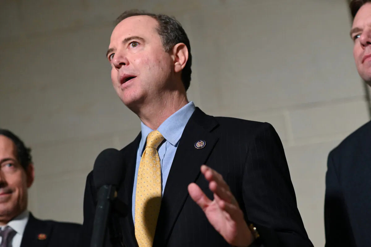 House Intelligence Chairman Adam Schiff (D-Calif.) speaks to reporters in Washington on Oct. 28, 2019. (Erin Scott/Reuters)