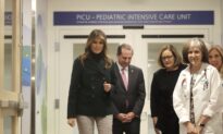 First Lady Melania Trump Visits Cuddling Program for Babies Born on Drugs