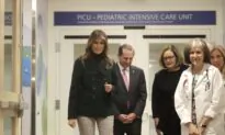 First Lady Melania Trump Visits Cuddling Program for Babies Born on Drugs