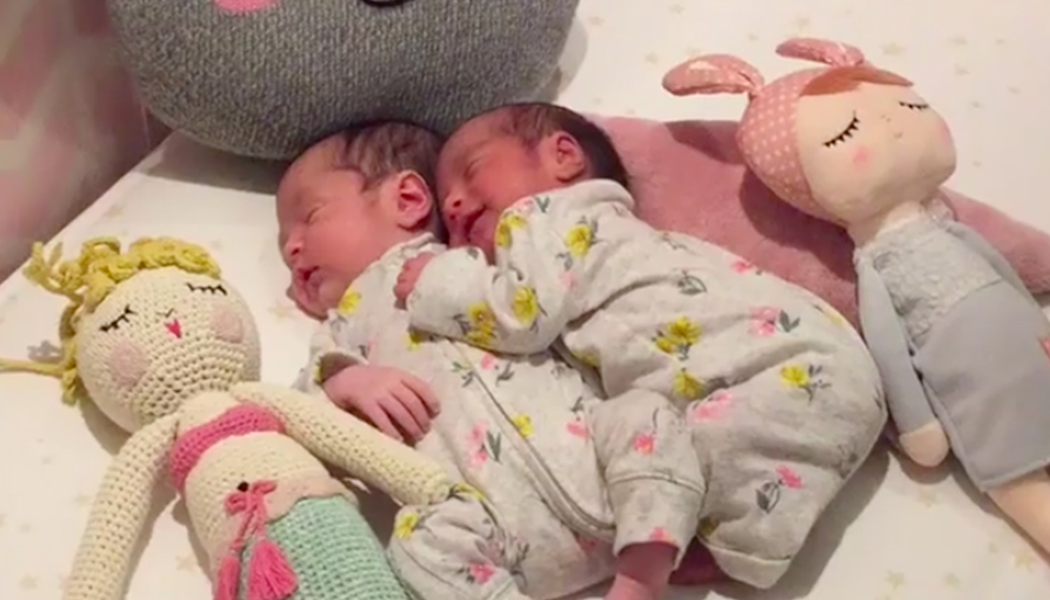 Flipboard Viral Video Of Newborn Twins Smiling And Hugging As They Nap Is Too Cute To Handle