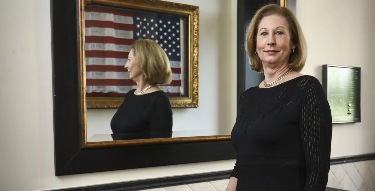 Sidney Powell, author of the bestseller "Licensed to Lie "and lead counsel in more than 500 appeals in the Fifth Circuit, in Washington on May 30, 2019. (Samira Bouaou/The Epoch Times)