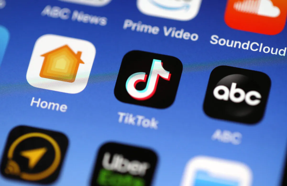 In this photo illustration, the Tik Tok app is displayed on an iPhone in San Anselmo, Calif., on Nov. 1, 2019. (Justin Sullivan/Getty Images)