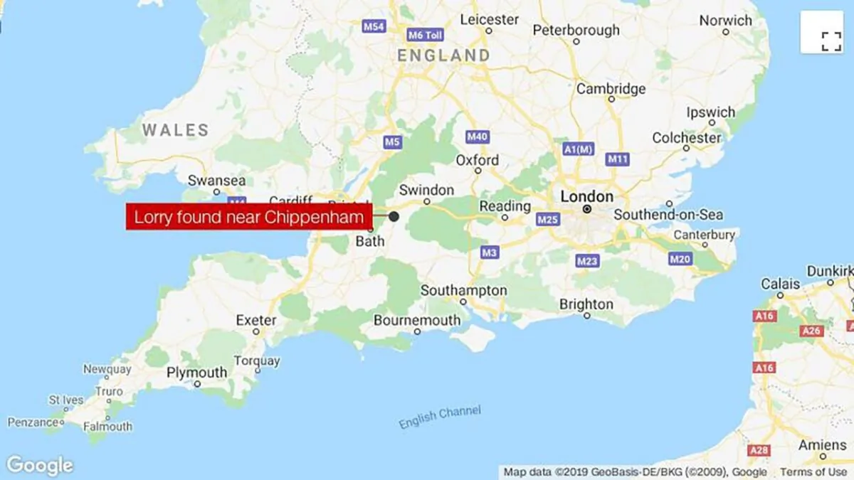Fifteen men found in the back of a truck in southwest England were arrested on Thursday on suspicion of entering the country illegally. (Source: CNN Wire Service)
