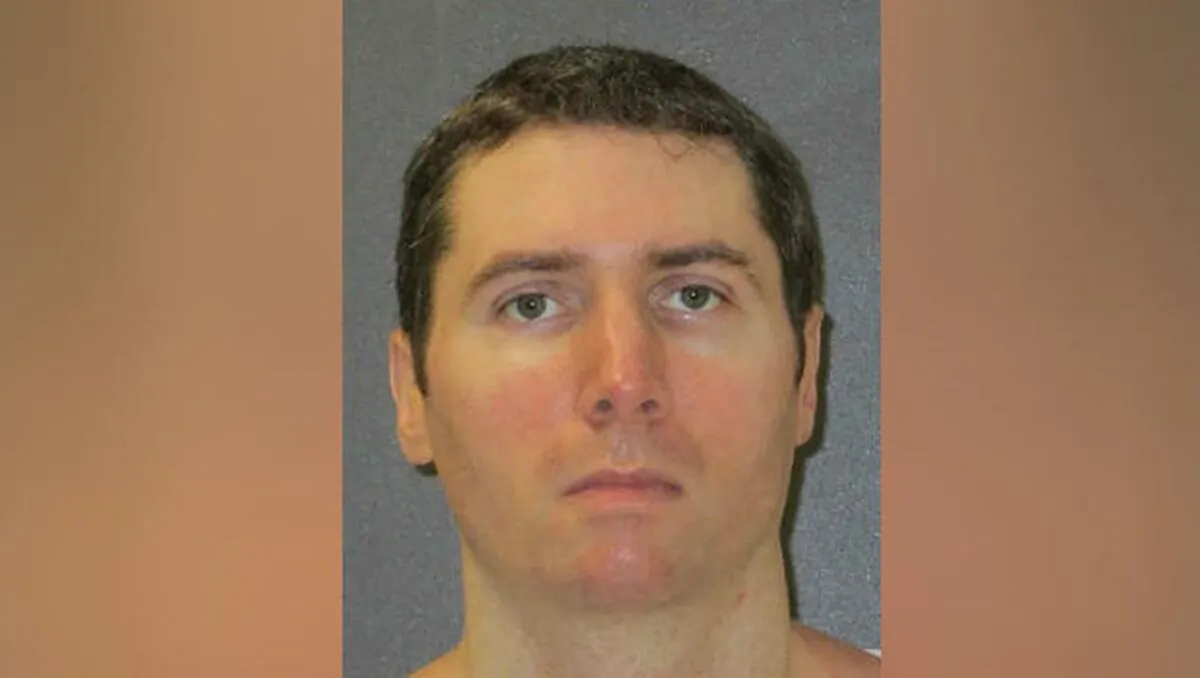 Justin Hall, 38, received a lethal dose at the state penitentiary in Huntsville for the October 2002 killing Melanie Billhartz (Texas Department of Criminal Justice)