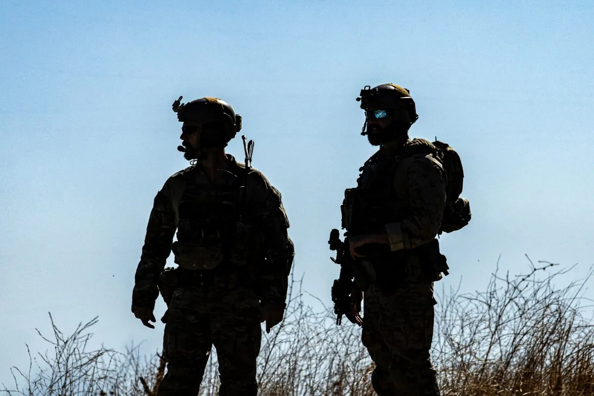 American soldiers patrol an oil well in Rumaylan in Syria's northeastern Hasakeh province on Nov. 6, 2019. (Delil Souleiman/AFP via Getty Images)
