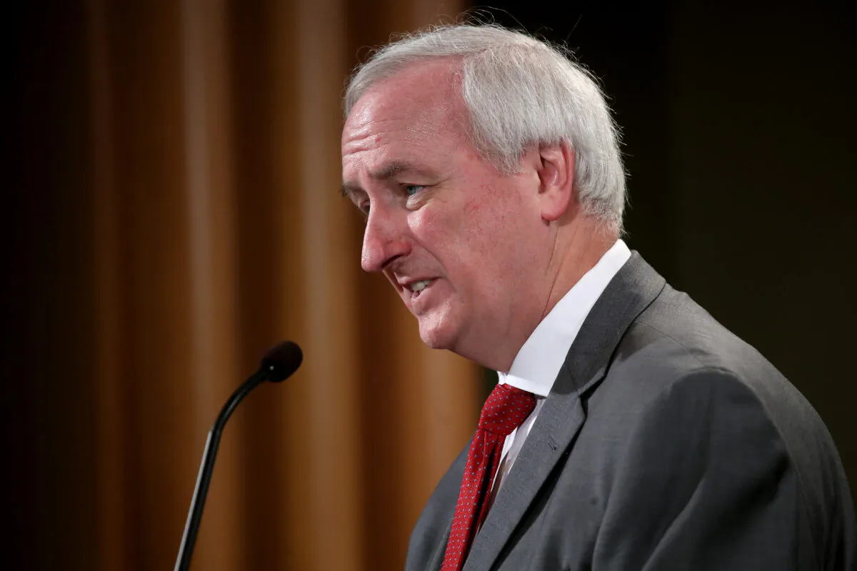 Deputy Attorney General Jeffrey Rosen speaks during a press conference at the Justice Department in Washington, on July 19, 2019. (Win McNamee/Getty Images)