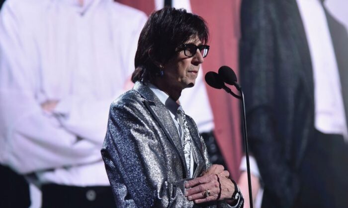 Ric Ocasek speaks onstage during the 33rd Annual Rock & Roll Hall of Fame Induction Ceremony at Public Auditorium in Cleveland, Ohio on April 14, 2018. (Theo Wargo/Getty Images For The Rock and Roll Hall of Fame)
