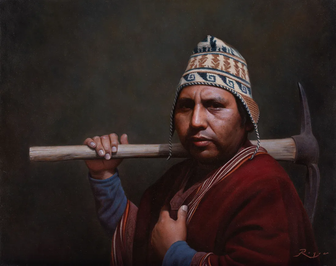 "Between Generations" by Pablo Roque.  Oil on canvas, 80 x 65 cm. (Pablo Roque)