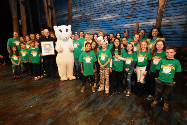 The kids on stage