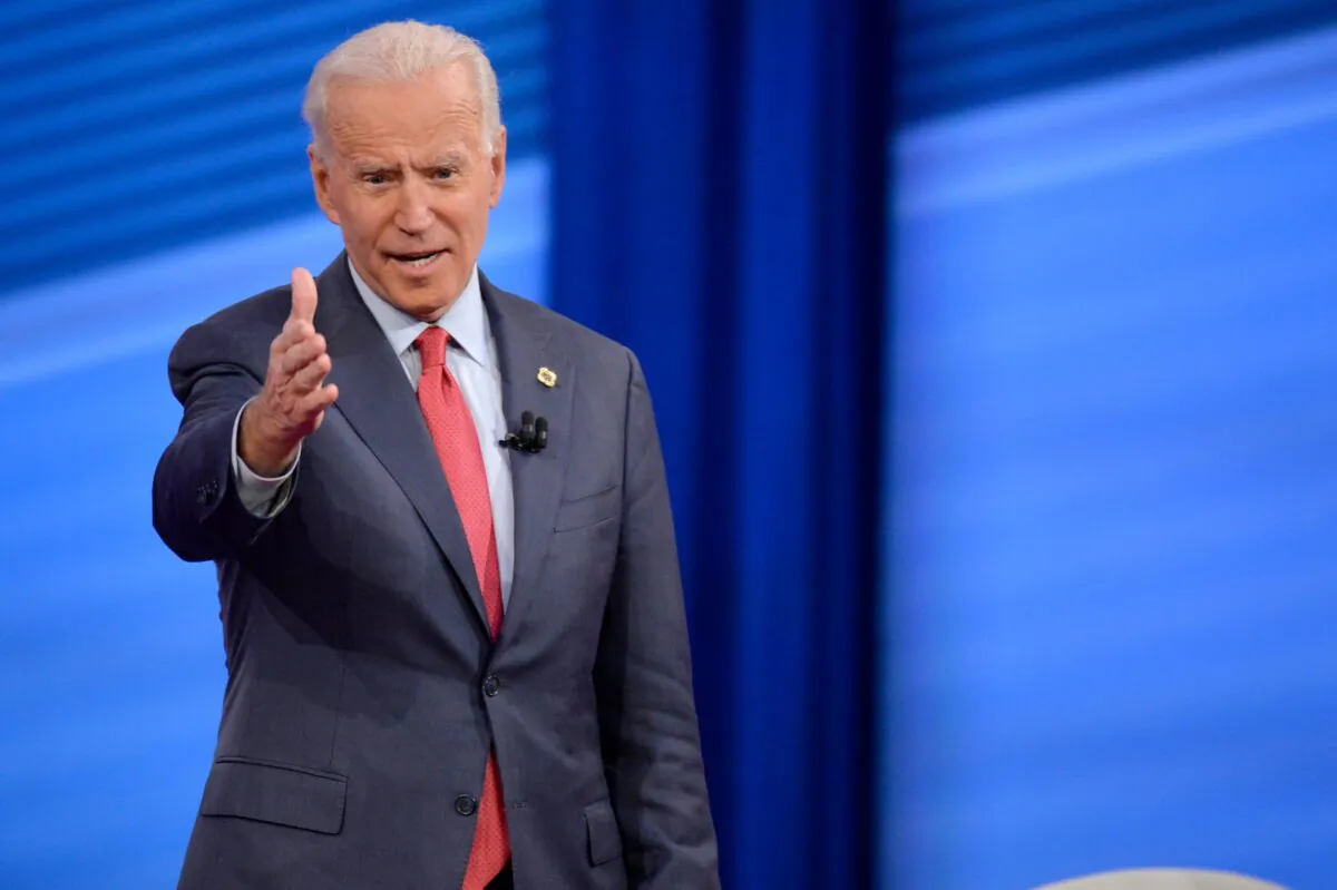 Joe Biden at a town hall in Iowa on Nov. 11, 2019. (Edward Pioroda/CNN)