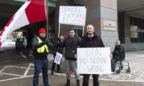 Small Group of Cherry Supporters Protest His Firing Outside Rogers Headquarters