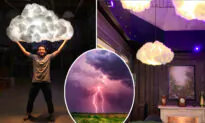 Floating ‘Cloud’ Lampshades Bring Skies Into Your Home With ‘Lightning’ and ‘Thunder’