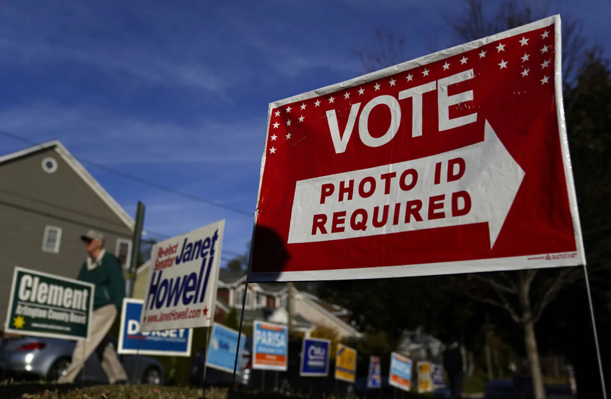 Virginia voters head to the polls at Nottingham Elementary School in Arlington, Va., on Nov. 5, 2019. (Win McNamee/Getty Images)