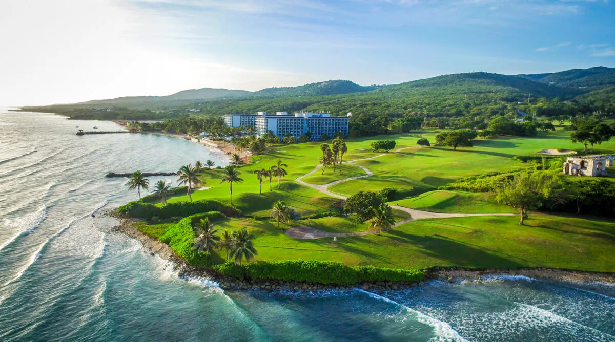 An aerial view of the Hilton Rose Hall Resort & Spa in Montego Bay, Jamaica. (Courtesy of Hilton Rose Hall Resort & Spa)