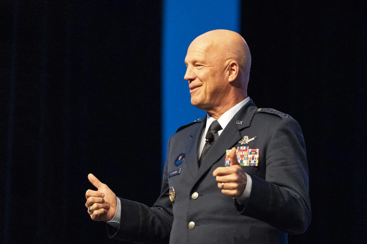 Gen. John Raymond, U.S. Space Command and Air Force Space Command commander in National Harbor, Maryland on Sept. 16, 2019. (U.S. Air Force photo by Tech. Sgt. Armando Schwier-Morales)