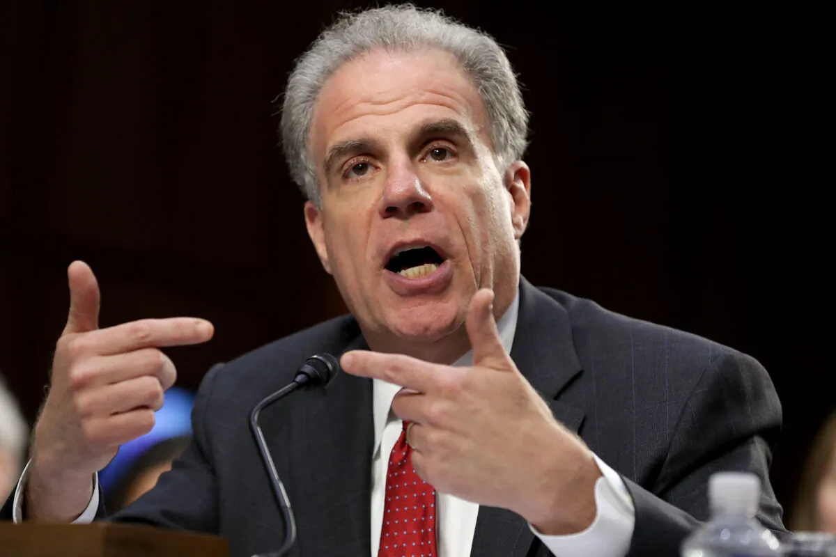 Justice Department Inspector General Michael Horowitz testifies before the Senate Judiciary Committee in the Hart Senate Office Building on Capitol Hill on June 18, 2018. (Chip Somodevilla/Getty Images)