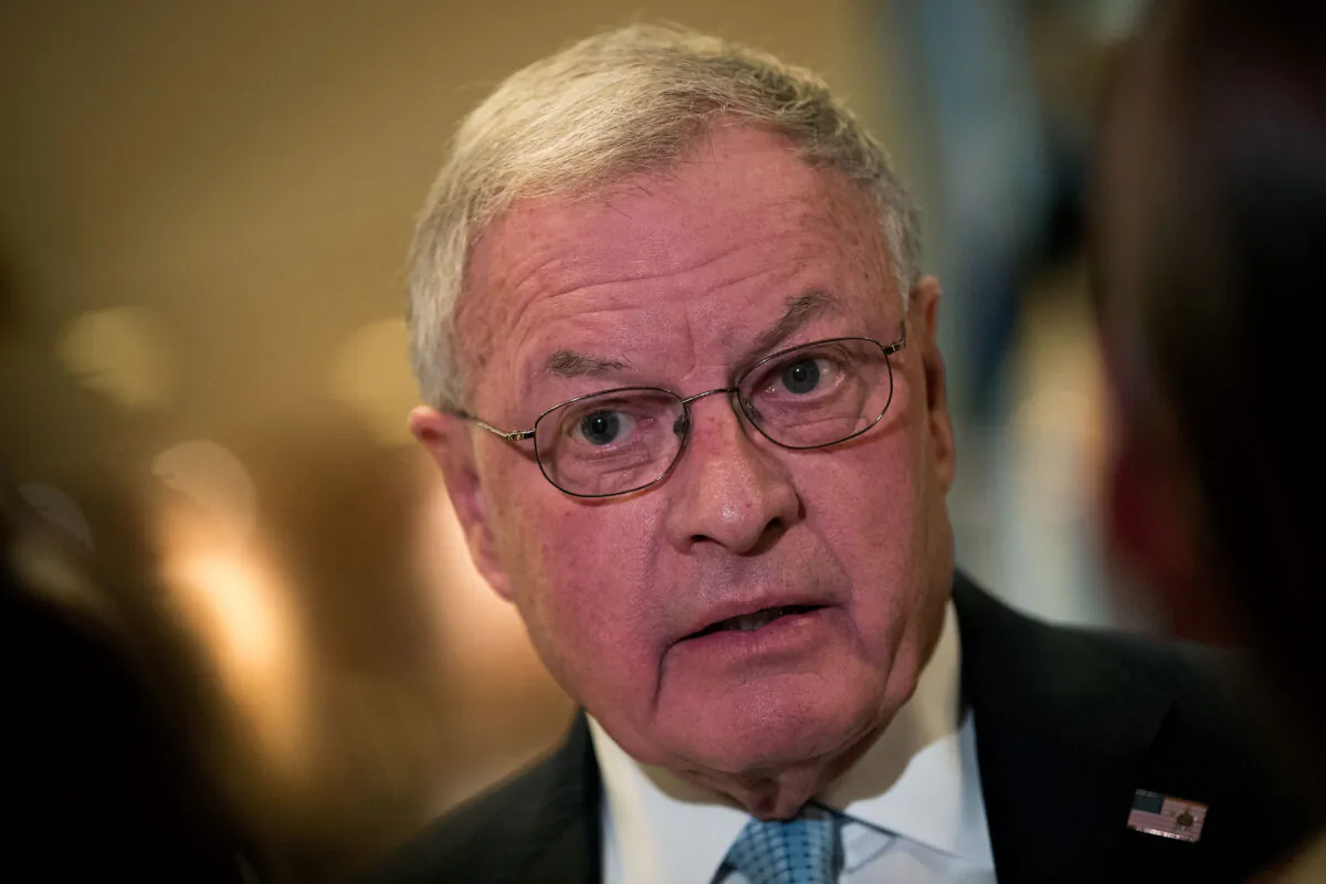 Retired Lt. Gen. Keith Kellogg speaks to the media in the lobby at Trump Tower in New York City on Nov. 15, 2016. (Drew Angerer/Getty Images)