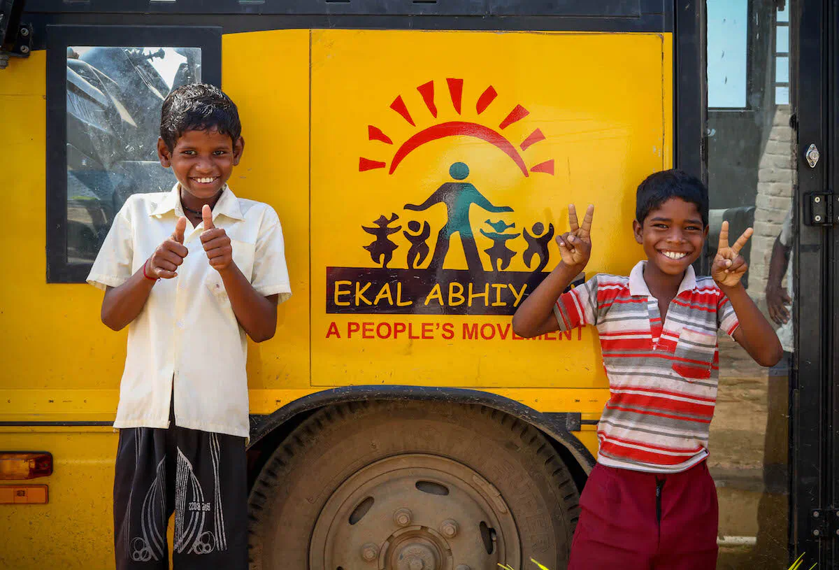 The Ekal Vidyalaya Foundation works to bring literacy and education to rural India. (Courtesy of the Ekal Vidyalaya Foundation)