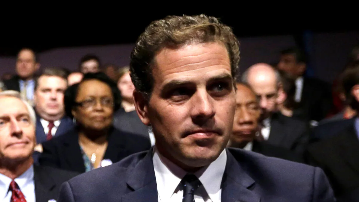 Hunter Biden, son of former Vice President Joe Biden, waits for the start of his father's debate at Centre College in Danville, Ky., on Oct. 11, 2012. (Pablo Martinez Monsivais/AP Photo)