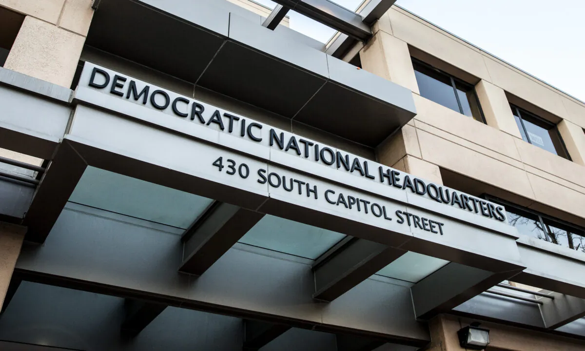 The Democratic National Headquarters in Washington on Jan. 30, 2018. (Samira Bouaou/The Epoch Times)