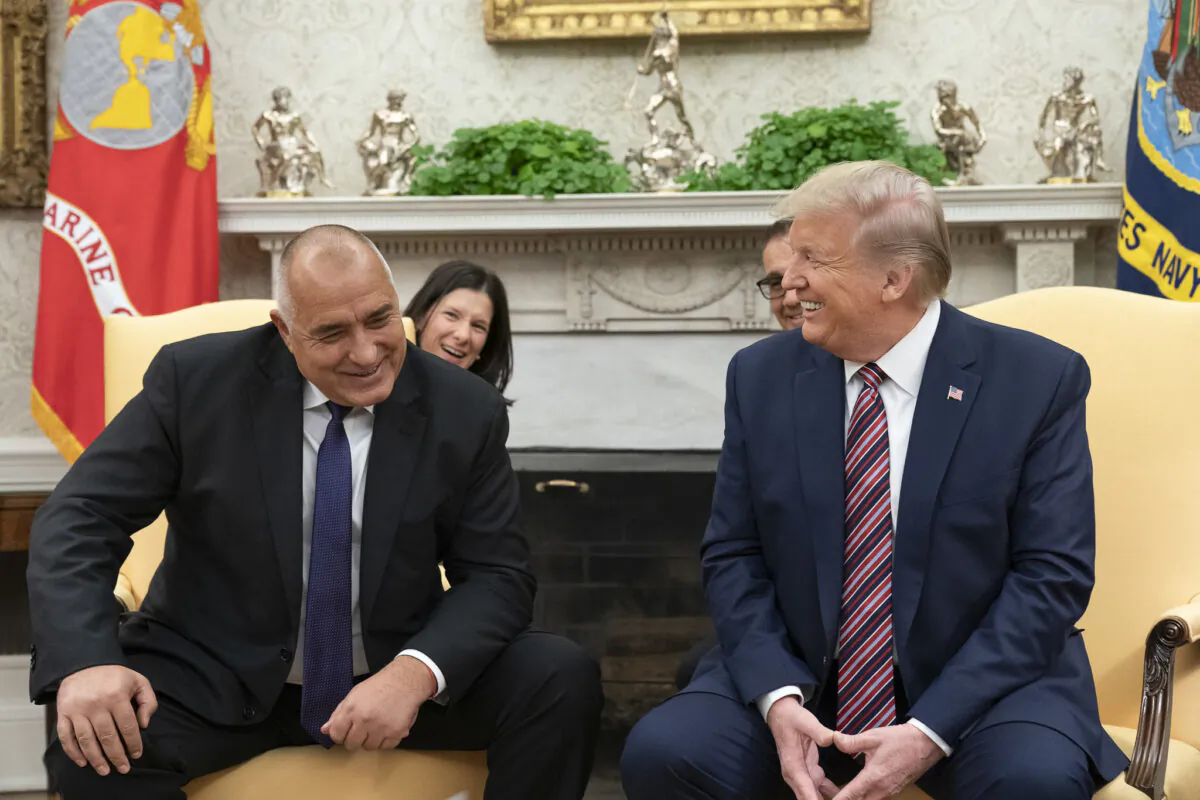 President Donald Trump meets with Bulgarian Prime Minister Boyko Borissov (L) in the Oval Office of the White House on Nov. 25, 2019. (Official White House Photo by Shealah Craighead)