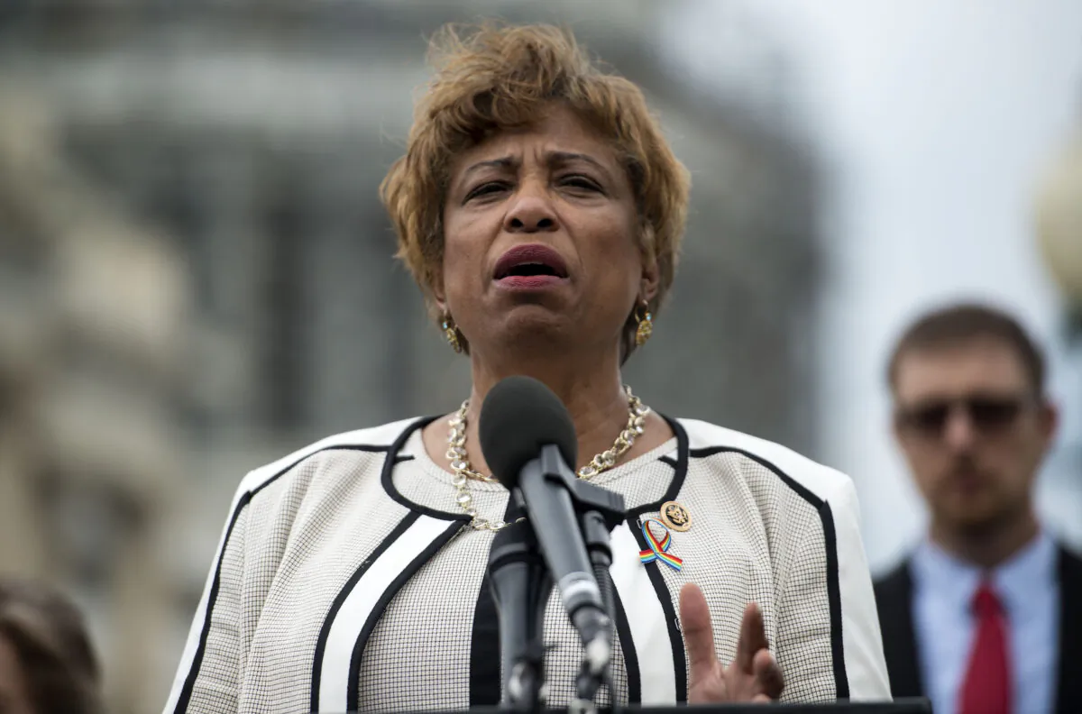 Rep. Brenda Lawrence (D-Mich.) speaks in Washington in a 2016 file photograph. (Leigh Vogel/Getty Images for MoveOn.org)