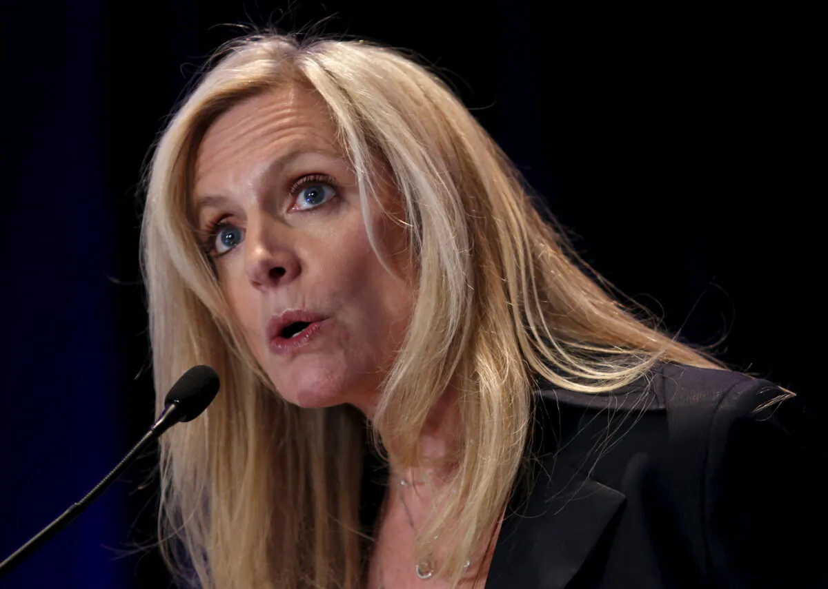 Federal Reserve Governor Lael Brainard delivers remarks at the Fed's ninth biennial Community Development Research Conference in Washington on April 2, 2015. (Yuri Gripas/File Photo/Reuters)