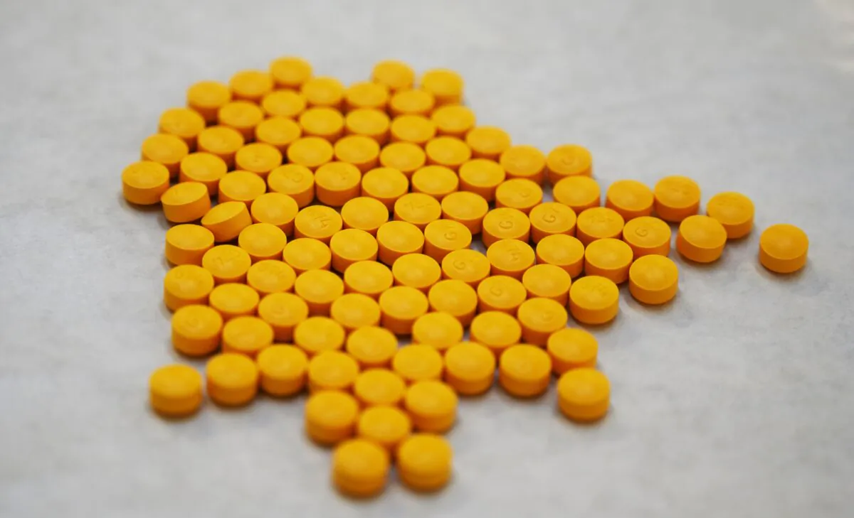 Tablets believed to be laced with fentanyl in a file phot. (Don Emmer/AFP via Getty Images)
