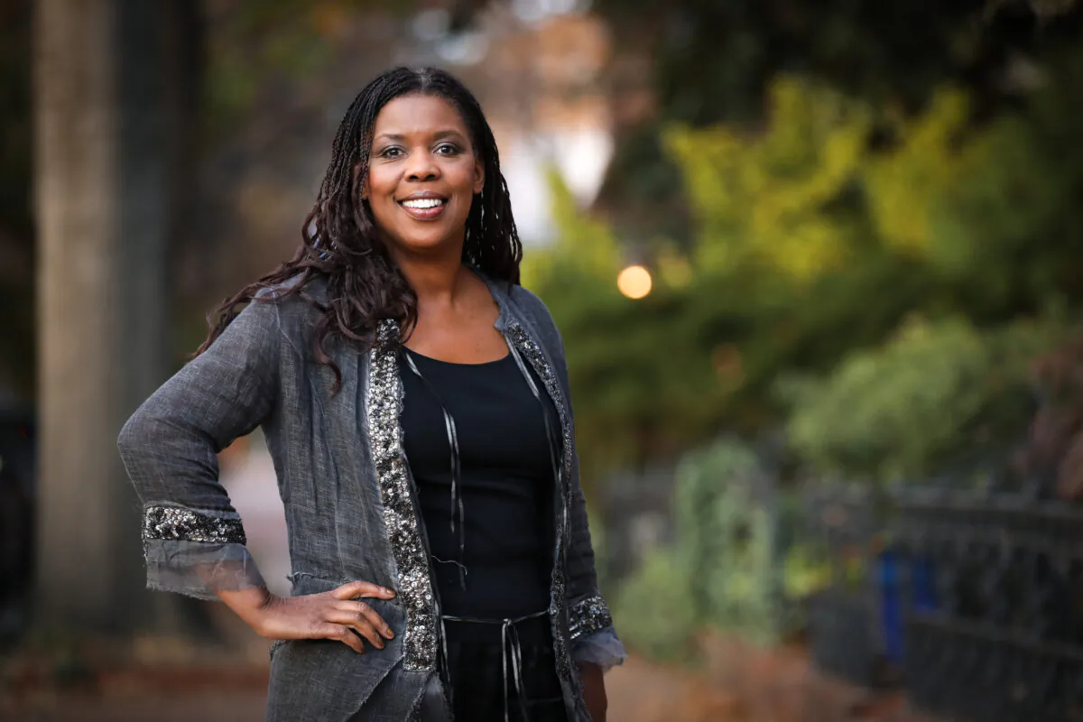Star Parker, syndicated columnist, author, and conservative political activist in Washington on Nov. 14, 2019. (Samira Bouaou/The Epoch Times)