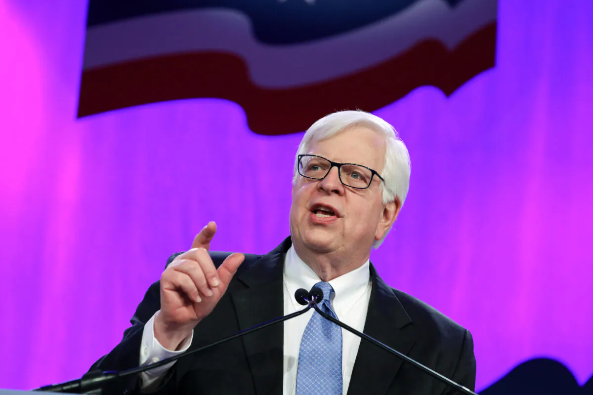 Dennis Prager, radio talk show host and founder of Prager University. (Samira Bouaou/The Epoch Times)