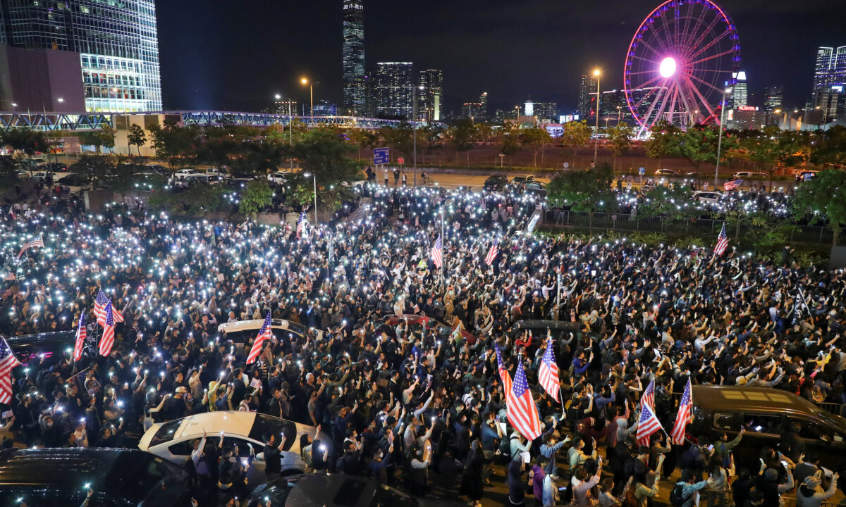 Protesters Throw Rally to Thank US for Enacting Hong Kong Bills