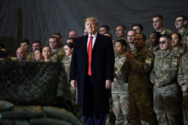 Trump speaks to the troops in Afghanistan