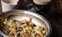 Beer-Braised Leeks With Lemon and Parmigiano-Reggiano Vinaigrette