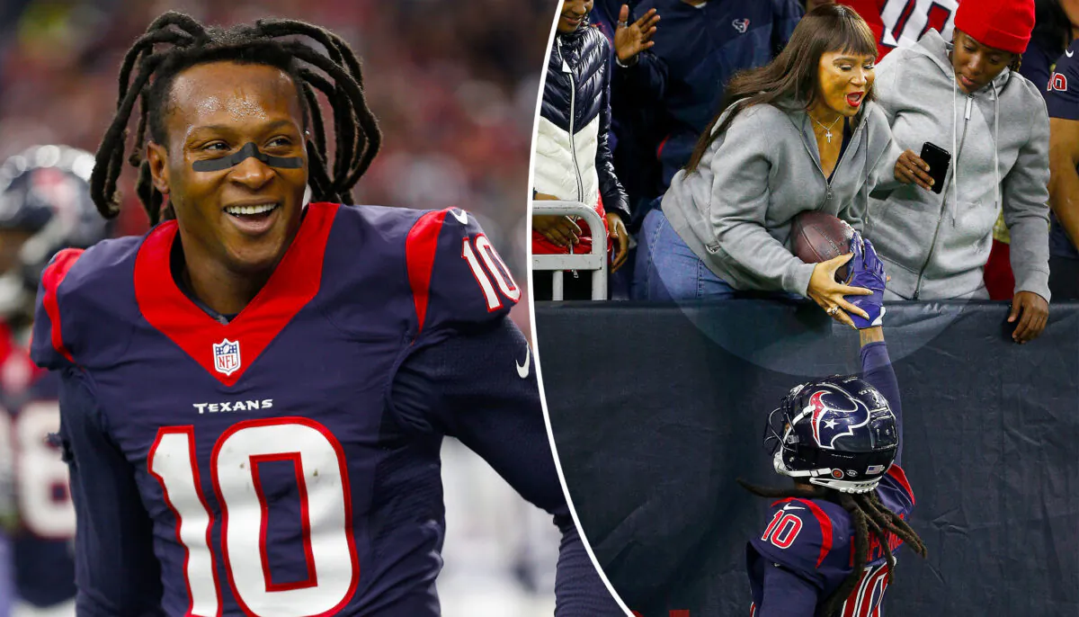 NFL Star DeAndre Hopkins Gives Touchdown Ball to His Mother Blinded by Acid Attack