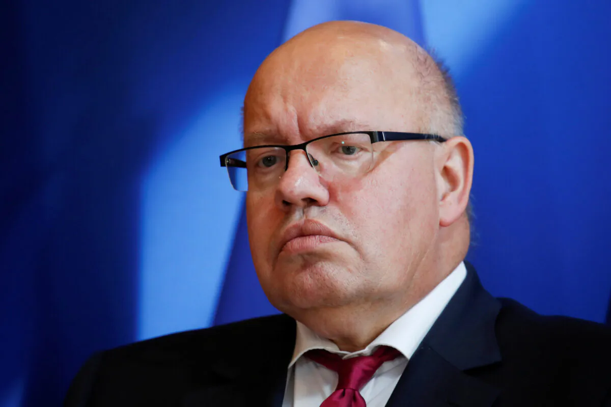 German Economy Minister Peter Altmaier attends a joint news conference after a meeting in Paris, France, on Sept. 19, 2019. (Gonzalo Fuentes/Reuters)