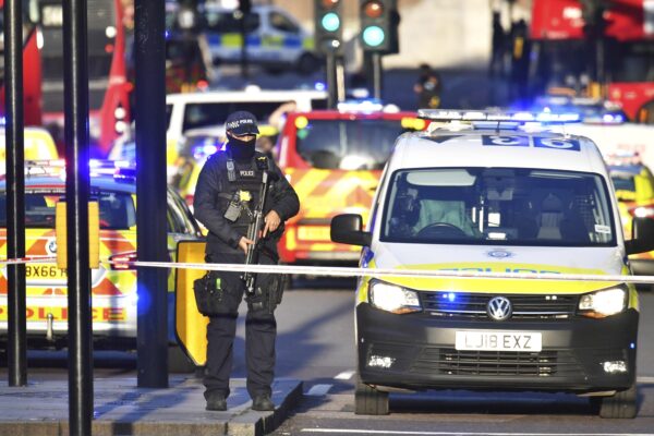 London police after stabbing incident