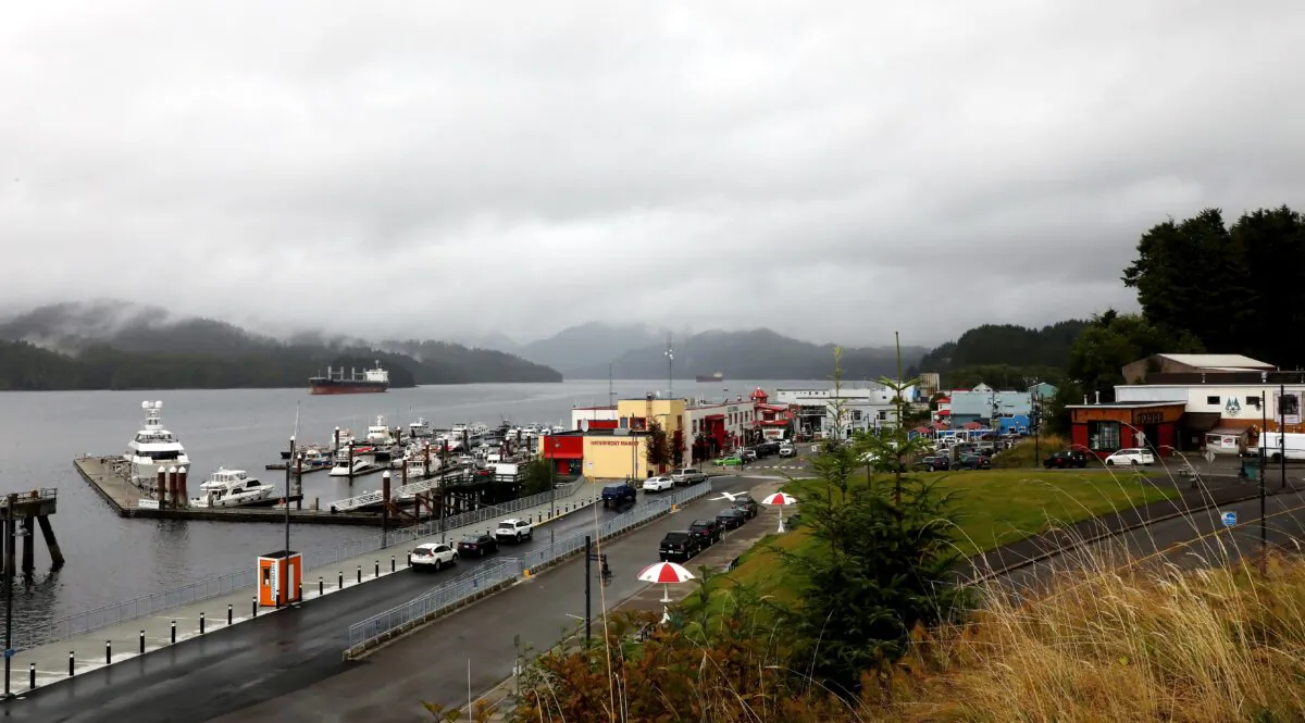 Cow Bay and the tourist area of Prince Rupert, British Columbia, on Aug. 31, 2018. (The Canadian Press/Colin Perkel)