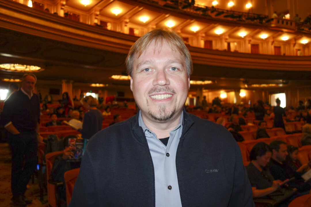 Norbert Niederhauser enjoyed Shen Yun Performing Arts with family at the War Memorial Opera House in San Francisco, on Dec. 31, 2019. (Lily Yu/The Epoch Times)