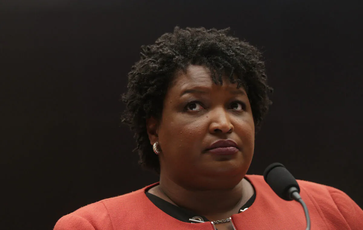 Former Democratic leader in the Georgia House of Representatives and founder and chair of Fair Fight Action Stacey Abrams testifies on Capitol Hill in Washington on June 25, 2019. (Alex Wong/Getty Images)