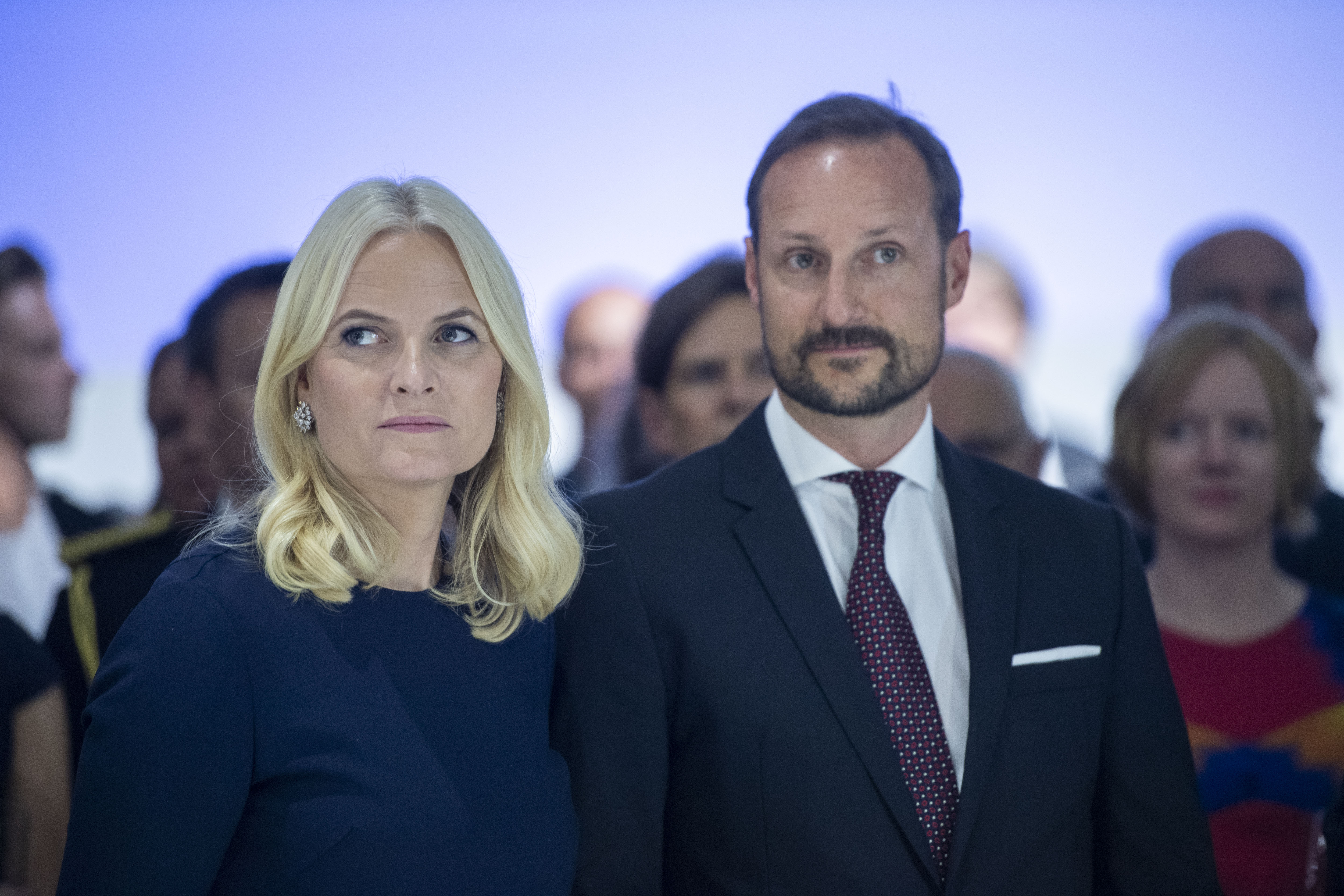 Crown Prince And Crown Princess Of Norway Visit The Frankfurt Book Fair