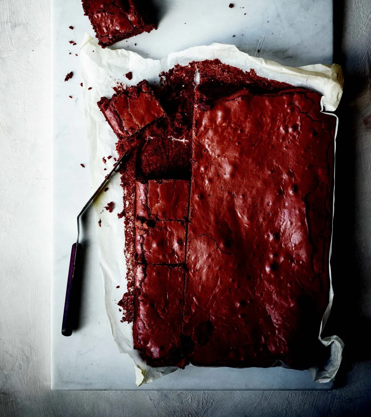 Cardamom and pink pepper brownies. (Thomas Schauer)