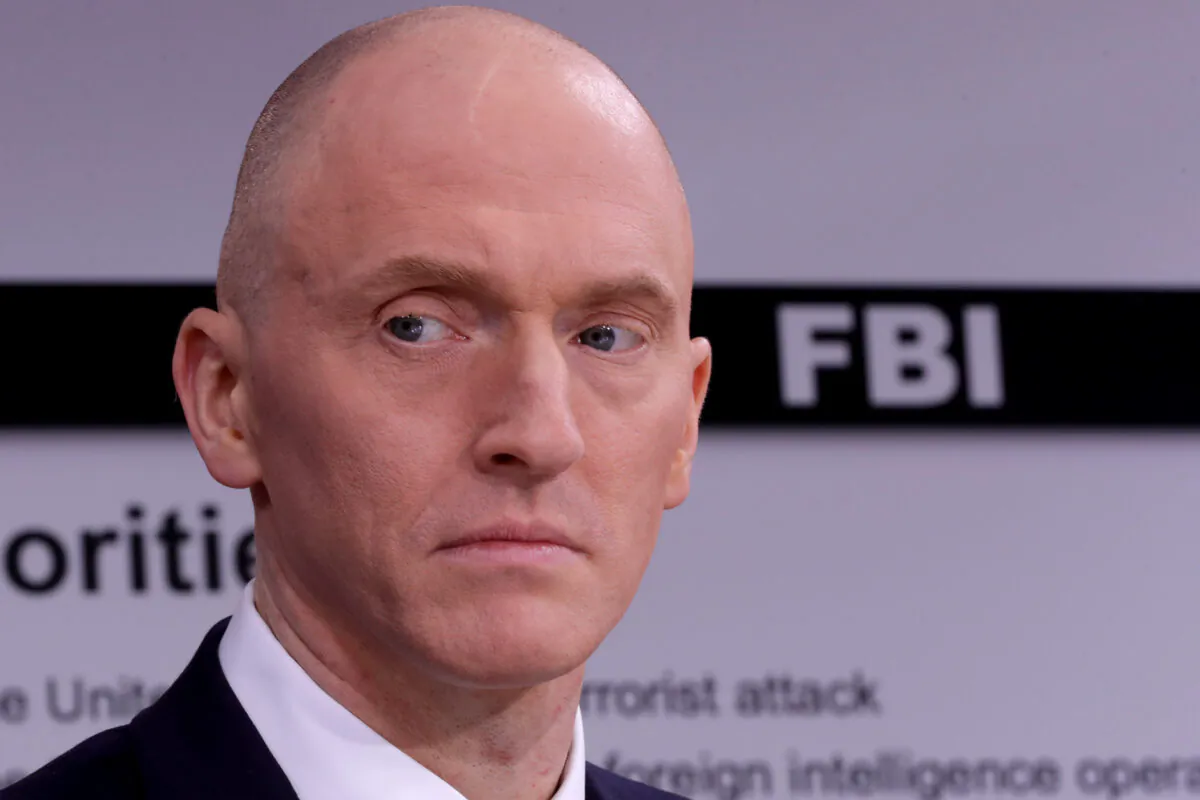 Carter Page participates in a discussion on 'politicization of DOJ and the intelligence community in their efforts to undermine the president' hosted by Judicial Watch on May 29, 2019. (Chip Somodevilla/Getty Images)