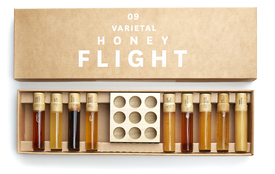 bee raw nine varietal honey flight