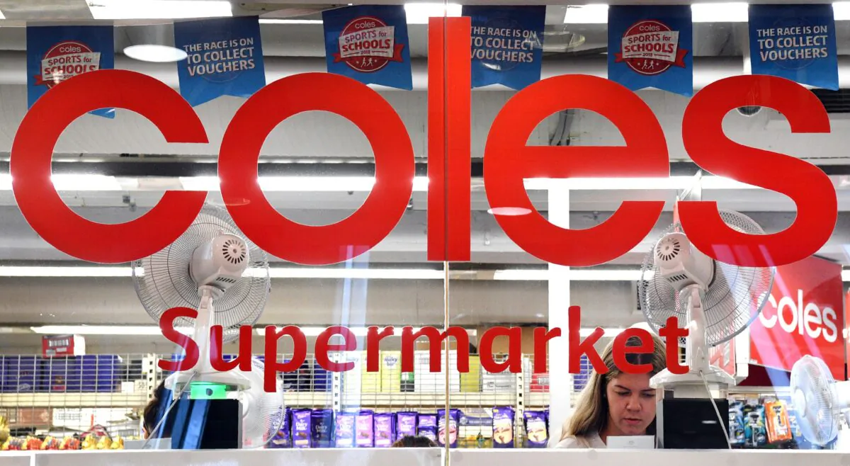 A woman is seen shopping at a Coles supermarket in the central business district of Sydney, Australia, on March 16, 2018. (William West/AFP via Getty Images)
