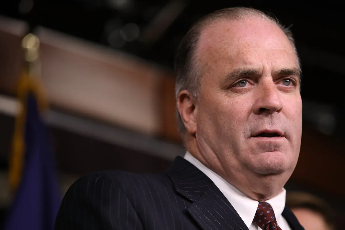 Rep. Dan Kildee (D-Mich.) speaks at a press conference in Washington in a 2016 file photograph. (Win McNamee/Getty Images)