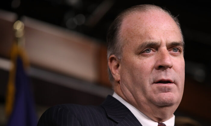 Rep. Dan Kildee (D-Mich.) speaks at a press conference in Washington in a 2016 file photograph. (Win McNamee/Getty Images)