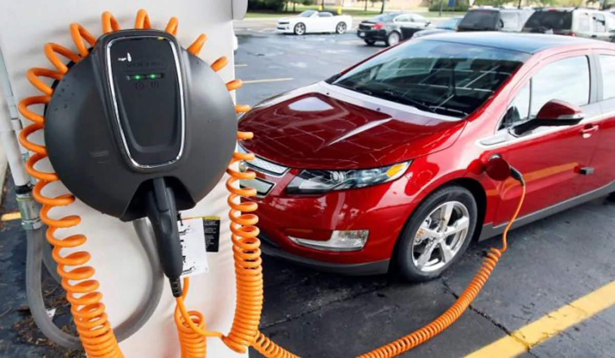 A Chevy Volt electric vehicle is pictured at the General Motors assembly plant in Hamtramck, Mich., on Aug. 9, 2011. (Rebecca Cook/Reuters)