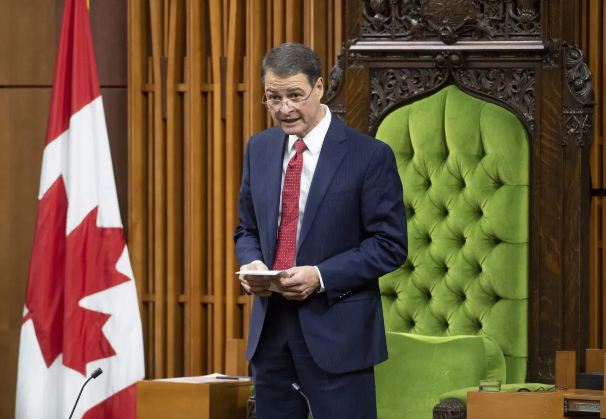 Liberal MP Anthony Rota speaks after being elected as the Speaker of the House of Commons on Dec. 5, 2019. (The Canadian Press/Adrian Wyld)