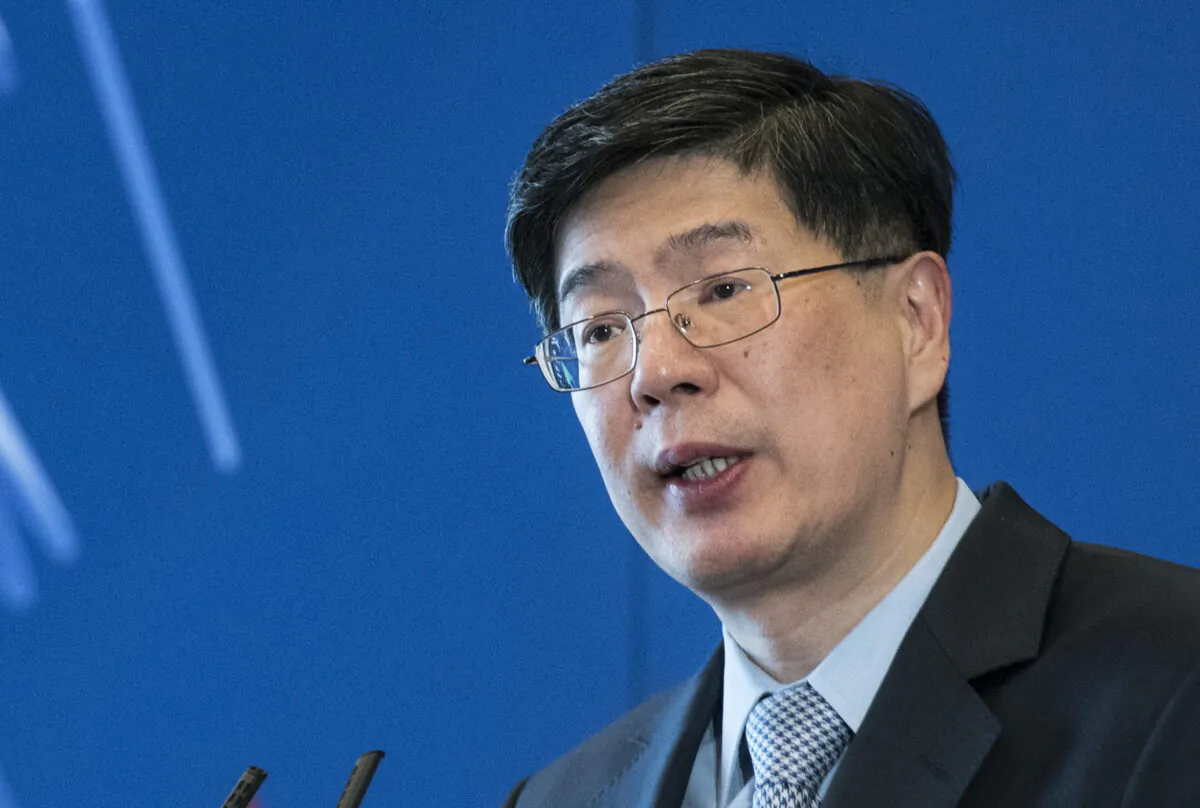 Chinese ambassador to Canada Cong Peiwu speaks during a luncheon in Montreal on Dec. 5, 2019. (The Canadian Press/Graham Hughes)